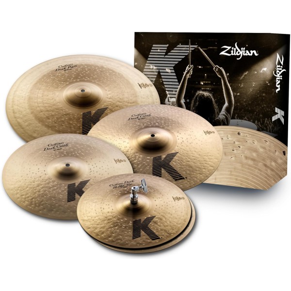 Zildjian K Custom Dark Zil Seti (14HH/16C/18C/20R)