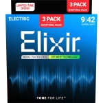 Elixir Optiweb Electric 3’lü Paket Elektro Gitar Teli (09-42)