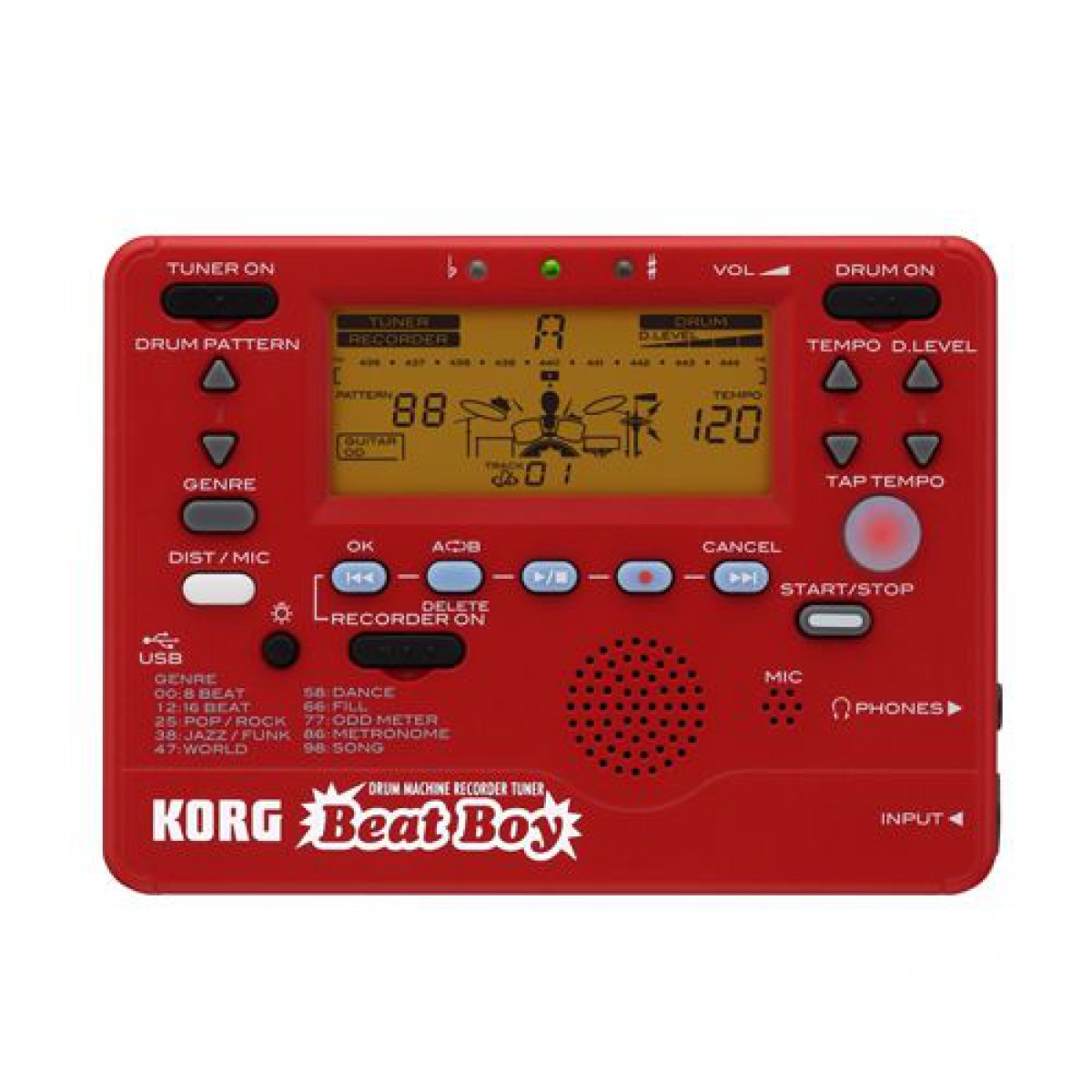 BeatBoy akort cihazı, ritm cihazı ve kayıt cihazı