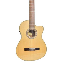 Mitello İnce Kasa Elektro Klasik Gitar LC3923SCEQ Naturel