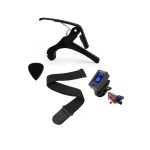4lü Gitar Aksesuar Seti Kapo+Pena+Tuner+Gitar Askısı