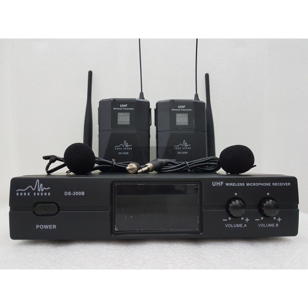 DARK SOUND DS-200B ÇİFT YAKA TELSİZ MİKROFON