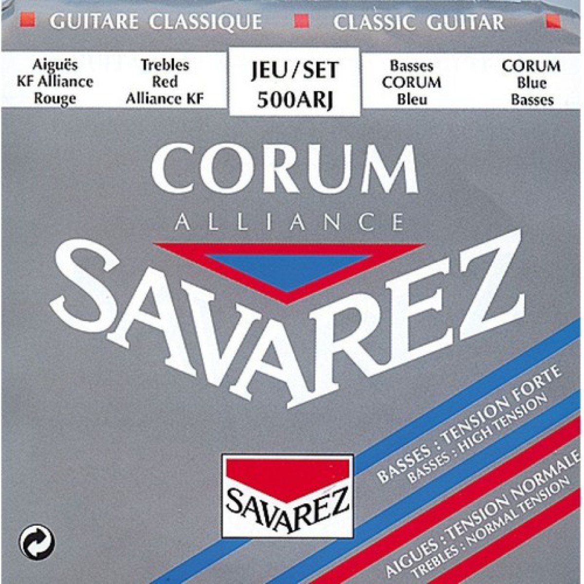 Savarez 500ARJ Alliance Hard Tension Classic Rouge Blue Klasik Gitar Teli