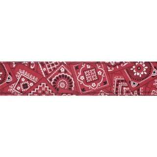 50G02 Gitar Askısı Dokuma 50Mm Kırmızı Bandana