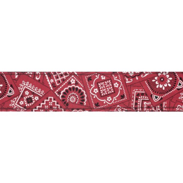 50G02 Gitar Askısı Dokuma 50Mm Kırmızı Bandana
