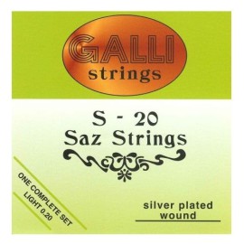 Galli S20 Bağlama Teli 0,20 Uzun Sap Saz Için S-20