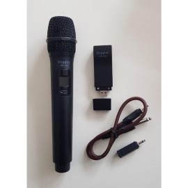 Usb-100 Usb Ile Çalışan Telsiz Kablosuz Mikrofon Siyah