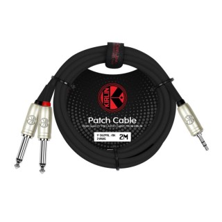 Kirlin Cable Y-362PRL 2MT BK Kablo 3.5 mm - 2x 1/4 Mono Jak Kirlin Cable Y-362PRL 2MT BK Kablo 3.5 mm - 2x 1/4 Mono Jak
