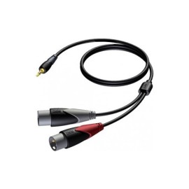 Procab Cla712 3.5 Mm Stereo Erkek Jack - Çift Xlr Erkek Jacklı Ses Kablosu - 3 Metre Procab Cla712 3.5 Mm Stereo Erkek Jack - Çift Xlr Erkek Jacklı Ses Kablosu - 3 Metre