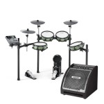 Donner DED-500p Elektro Davul + Carlsbro EDA50 Davul Monitör Amfi (50W)