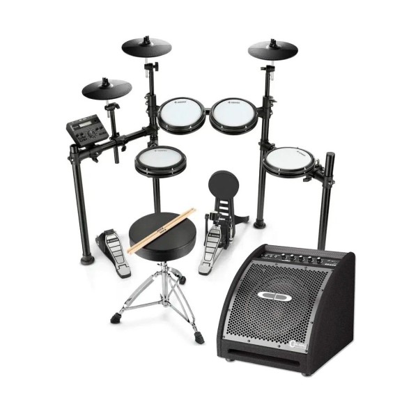 Donner DED-200p Elektro Davul + Carlsbro EDA50 Davul Monitör Amfi (50W)