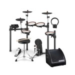 Donner DED-100 Elektro Davul + Carlsbro EDA30 Davul Monitör Amfi (30W)