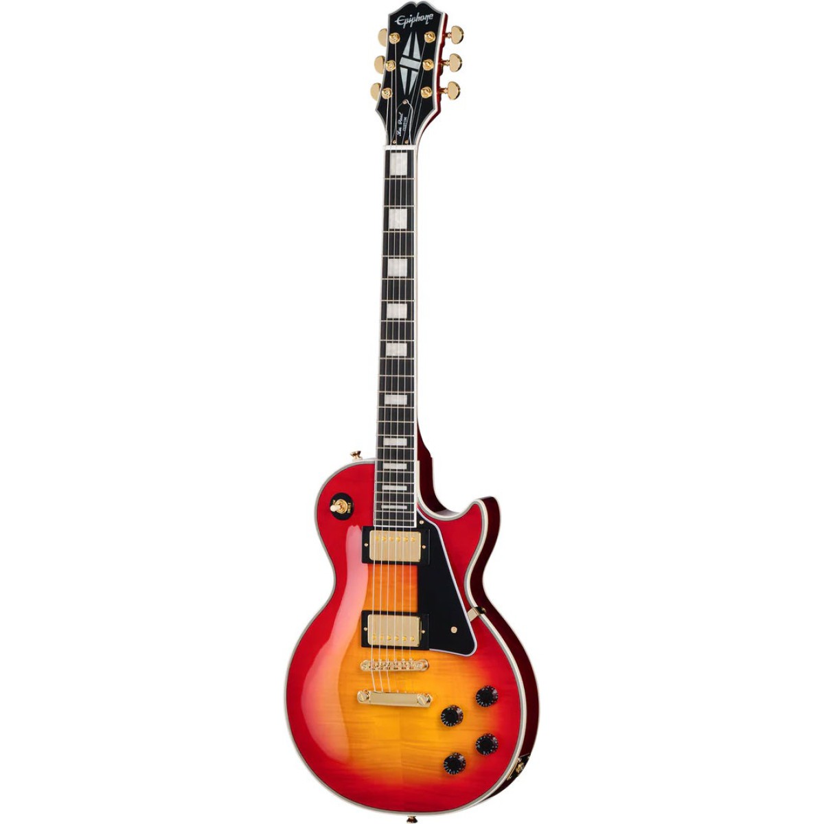Epiphone Les Paul Custom Figured Elektro Gitar (Heritage Cherry Sunburst)