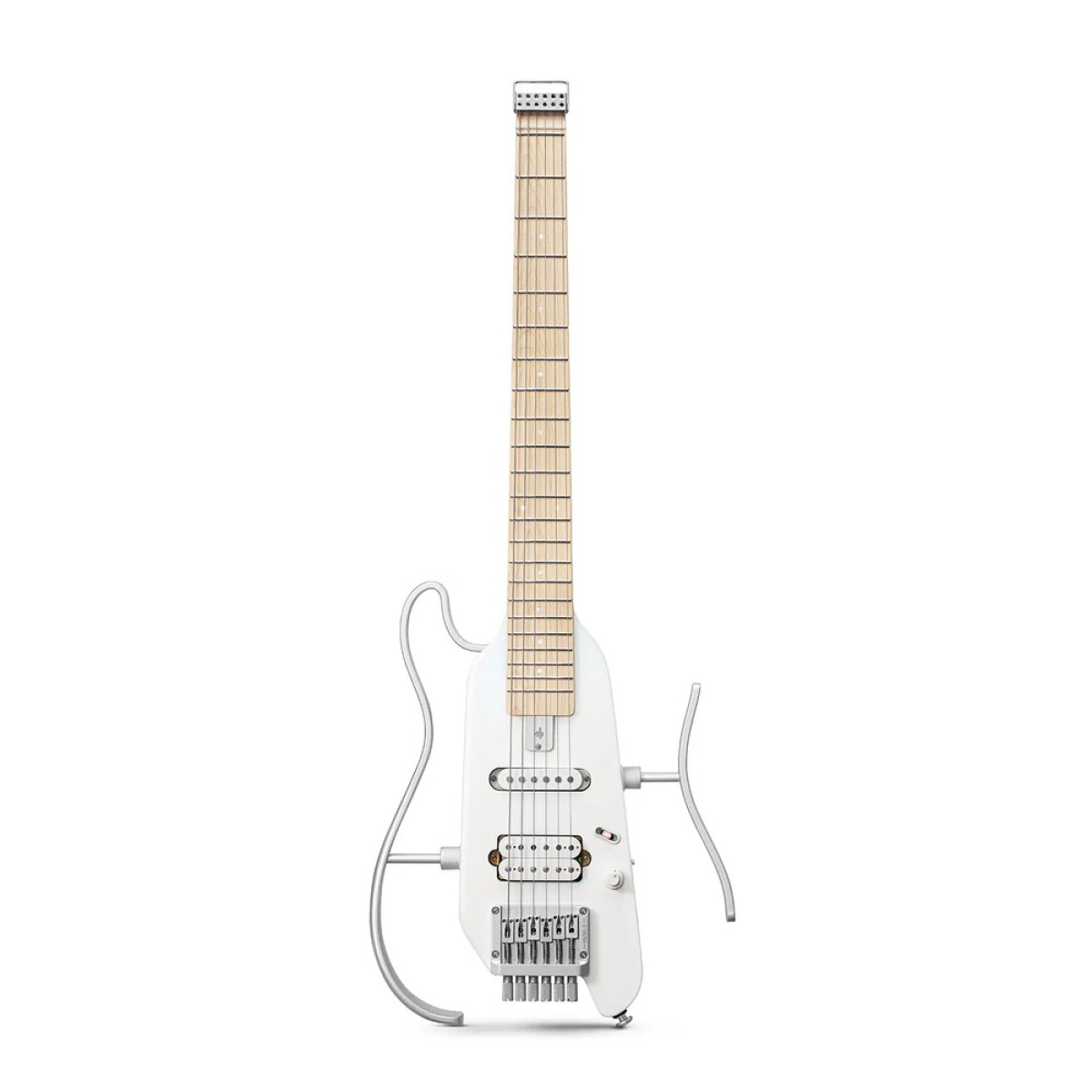 Donner Hush-X Headless Traveller Elektro Gitar (Beyaz)