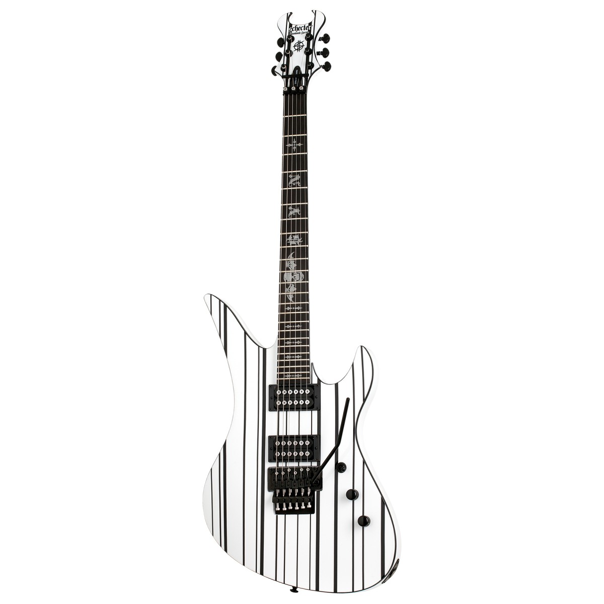 Schecter Synyster Standard Elektro Gitar (White w/Black Pinstripes)
