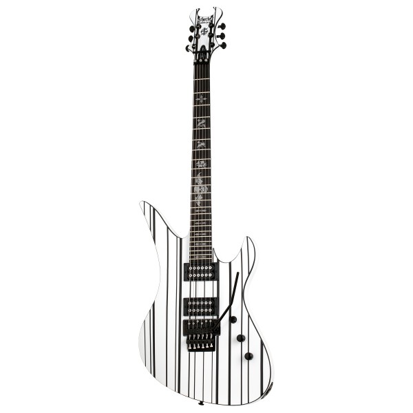 Schecter Synyster Standard Elektro Gitar (White w/Black Pinstripes)