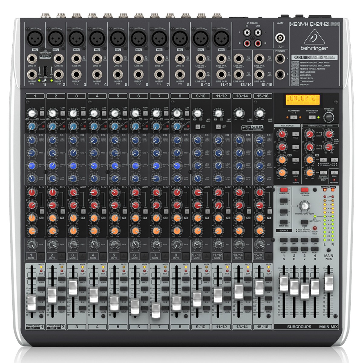 BEHRINGER QX2442USB XENYX  Analog Mixer