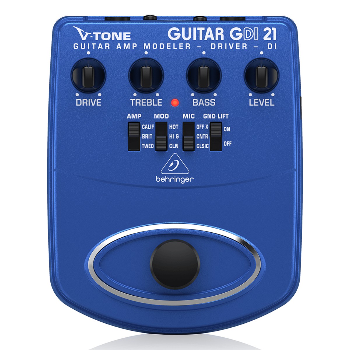 BEHRINGER GDI21 V-Tone Amfi Modelleme Pedalı/DI Box BEHRINGER GDI21 V-Tone Amfi Modelleme Pedalı/DI Box