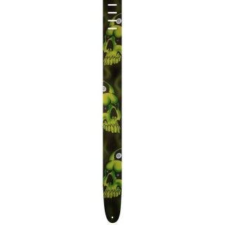 Perris Leathers P25AB-331 Air Brushed Skull 8 Ball Gitar Askısı