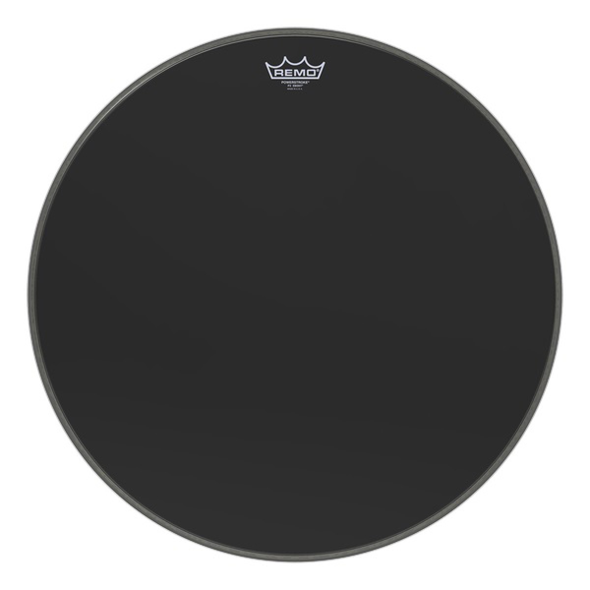 Remo Powerstroke 3 Black Prizmatic Ebony 22 İnç Deri