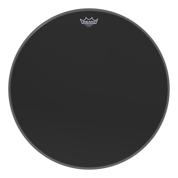 Remo Powerstroke 3 Black Prizmatic Ebony 22 İnç Deri