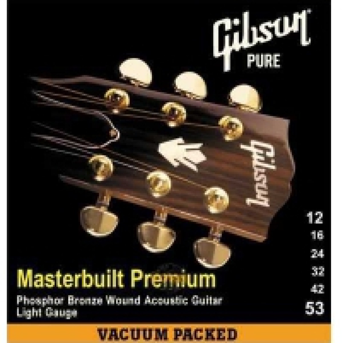 Gibson SAG-MB12 Masterbuilt Premium Phosphor Bronz Akustik Gitar Teli (12-53)