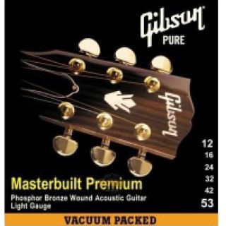 Gibson SAG-MB12 Masterbuilt Premium Phosphor Bronz Akustik Gitar Teli (12-53)