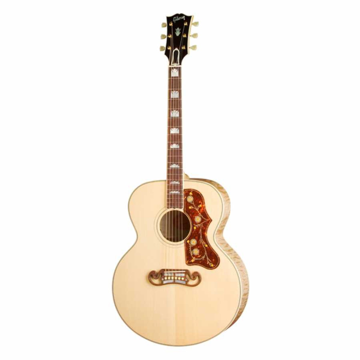 Gibson J-200 Standard Elektro Akustik Gitar (Antique Natural)