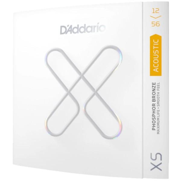 D'addario XSAPB1256  XS Phosphor Bronze Kaplamalı Light Top Medium Bottom Akustik Gitar Teli