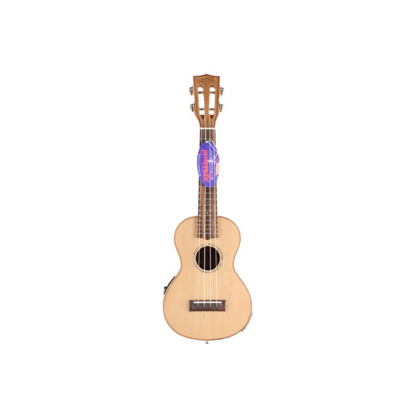 [Outlet] Mahalo MM2E All Solid Elektro Concert Ukulele (Natural) (ol 24-24119)