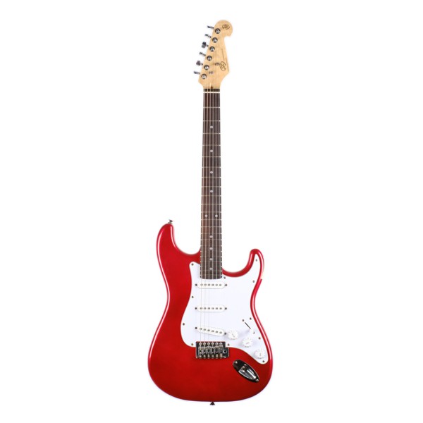 [Outlet] SX Stratocaster Elektro Gitar (Candy Apple Red)(ol 24-24105)