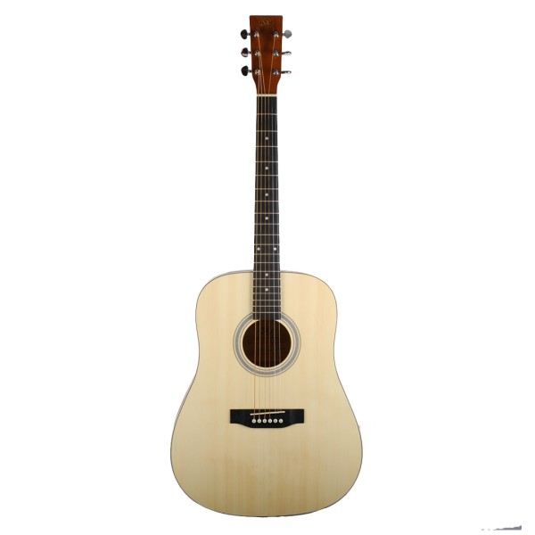 [Outlet] SX SD204 Dreadnought Akustik Gitar (Natural)(ol 24-24084)