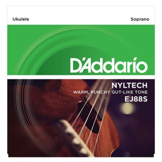 D'Addario EJ88S Nyltech Soprano Ukulele Teli D'Addario EJ88S Nyltech Soprano Ukulele Teli