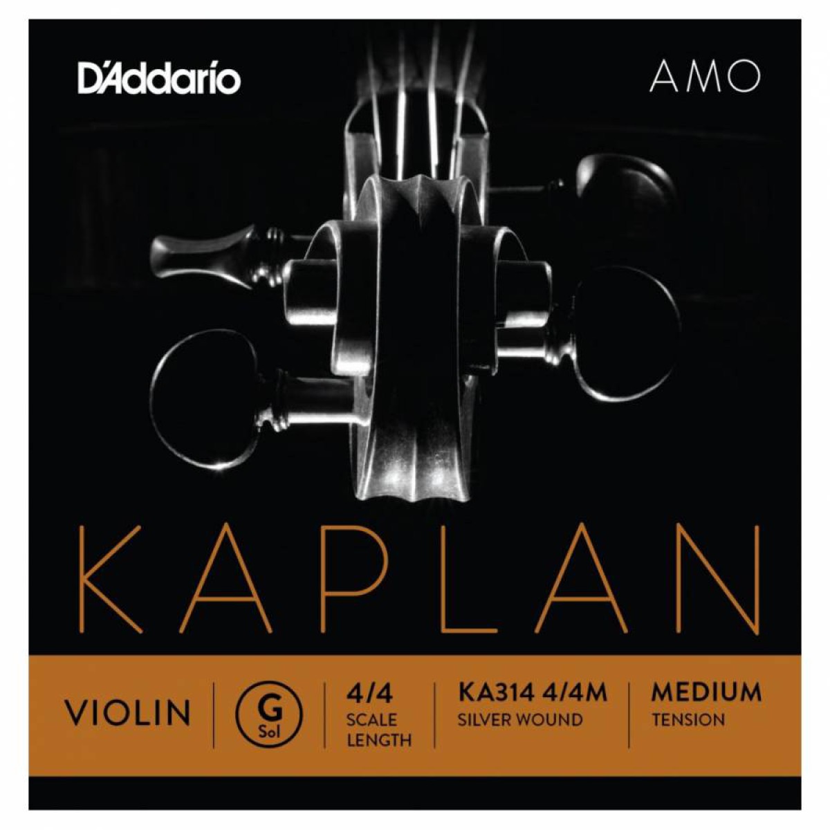 D'Addario KA314 4/4M Kaplan Amo Keman Teli (G)