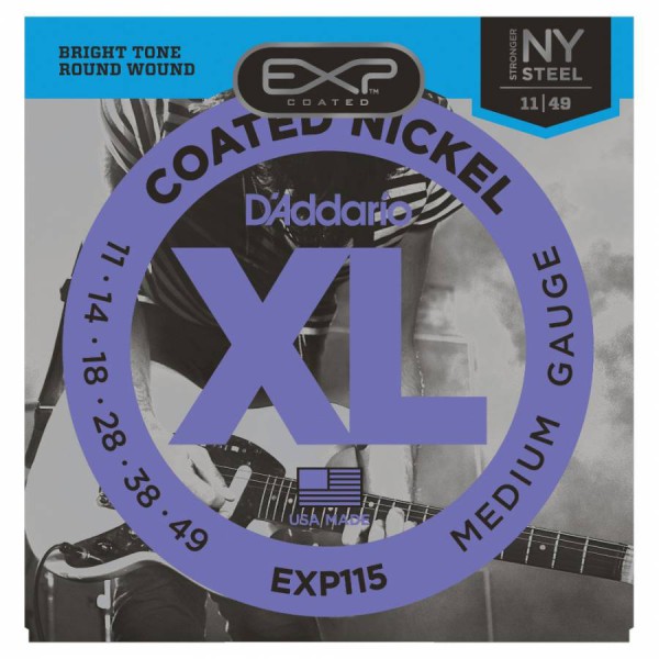D'Addario EXP115 Elektro Gitar Teli (11-49)