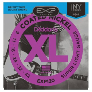 D'Addario EXP120 Super Light Elektro Gitar Teli (9-42)