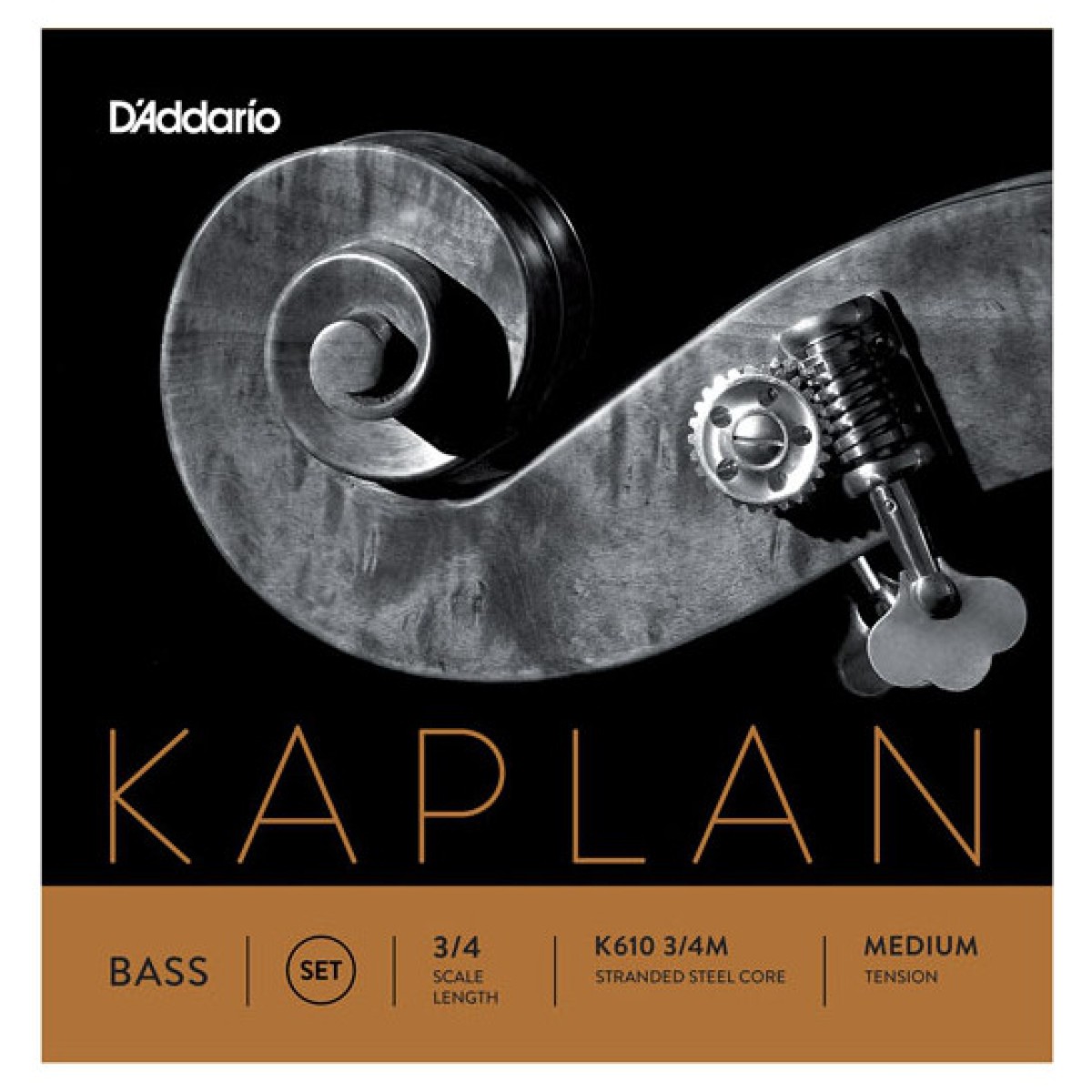 D'Addario K610 3/4M Kaplan Kontrabas Teli D'Addario K610 3/4M Kaplan Kontrabas Teli