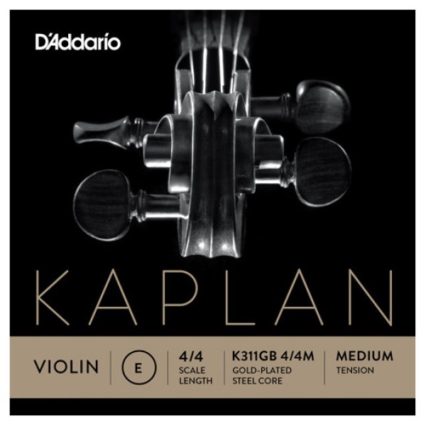 D'Addario K311GB 4/4M Kaplan Gold E Keman Teli (Mi)