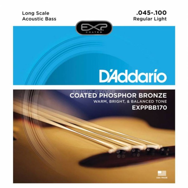 D'Addario EXPPBB170 Akustik Bas Gitar Teli (45-100)
