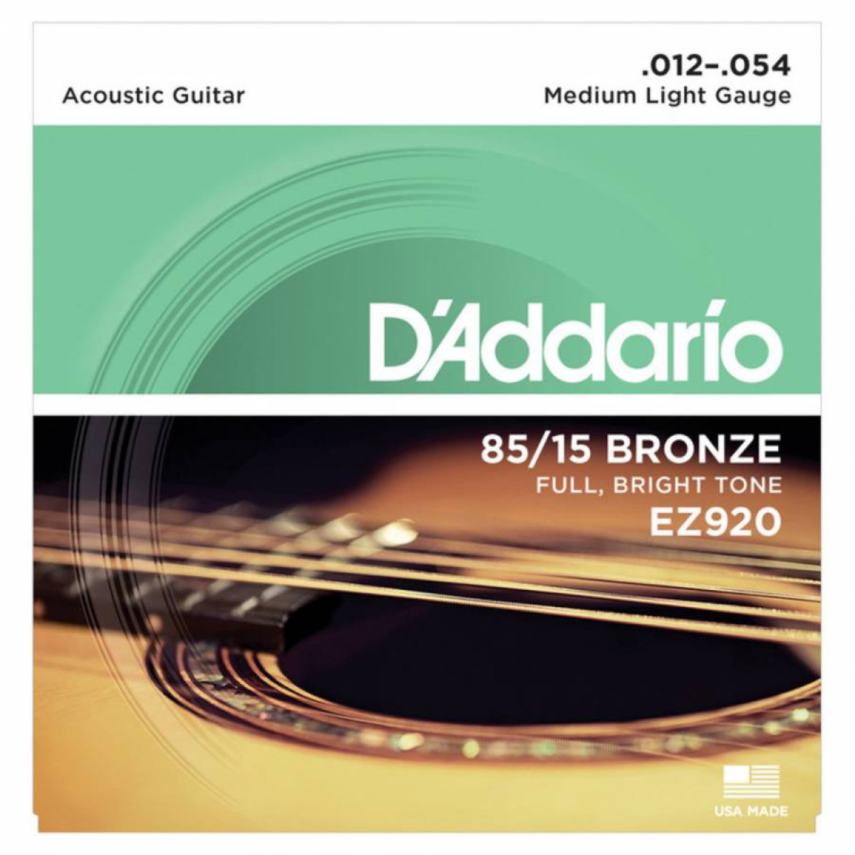 D'Addario EZ920 85/15 Bronze Akustik Gitar Teli (12-54)
