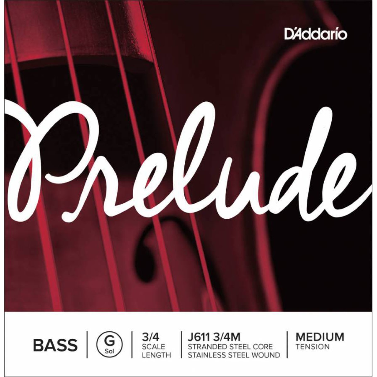 D'Addario J611 3/4M Prelude G Kontrabas Teli (Sol) D'Addario J611 3/4M Prelude G Kontrabas Teli (Sol)