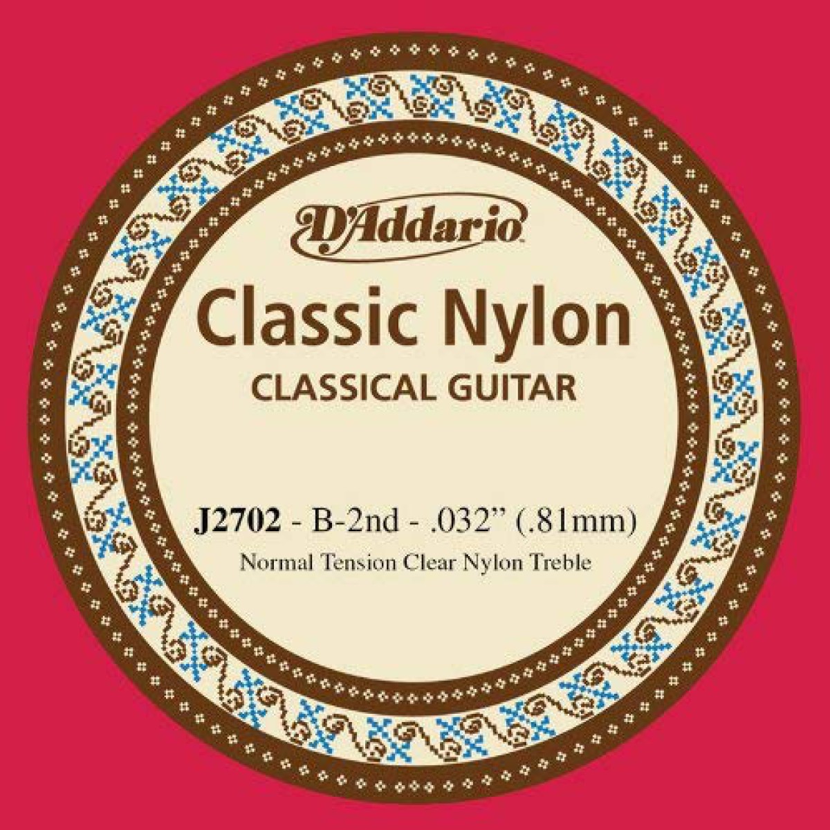 D'Addario J2702 Normal Tension Tek Klasik Gitar Teli (B)