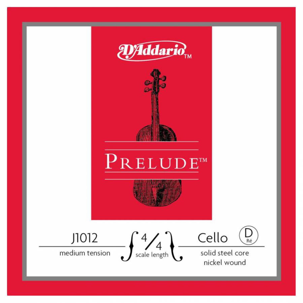 D'Addario J1012 4/4M Prelude D Çello Teli (Re)