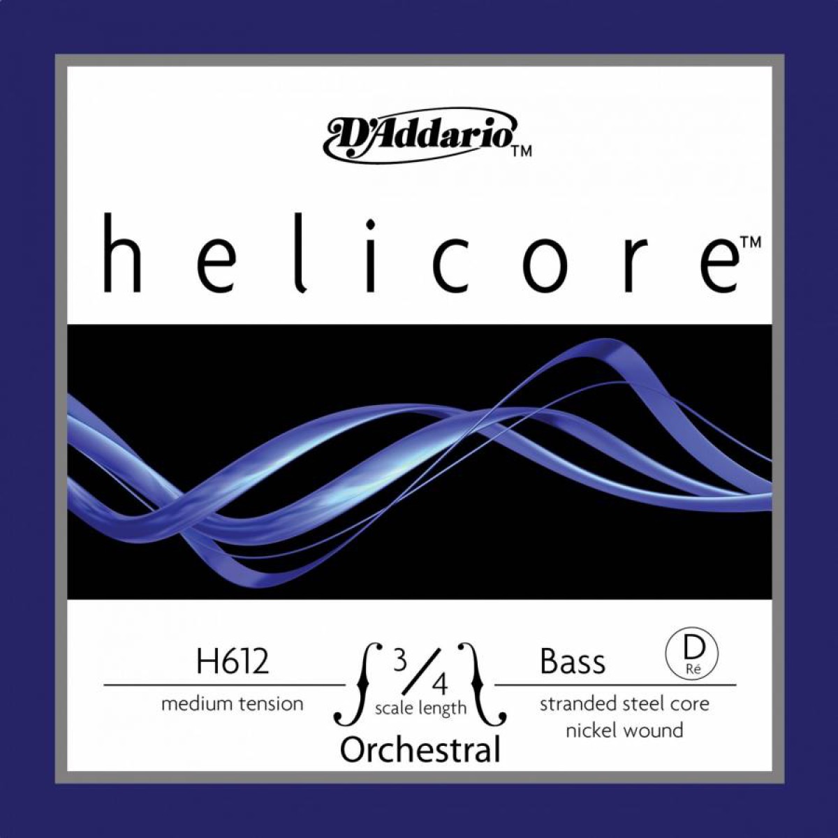 D'Addario H612 3/4M Helicore D Kontrabas Teli (Re) D'Addario H612 3/4M Helicore D Kontrabas Teli (Re)