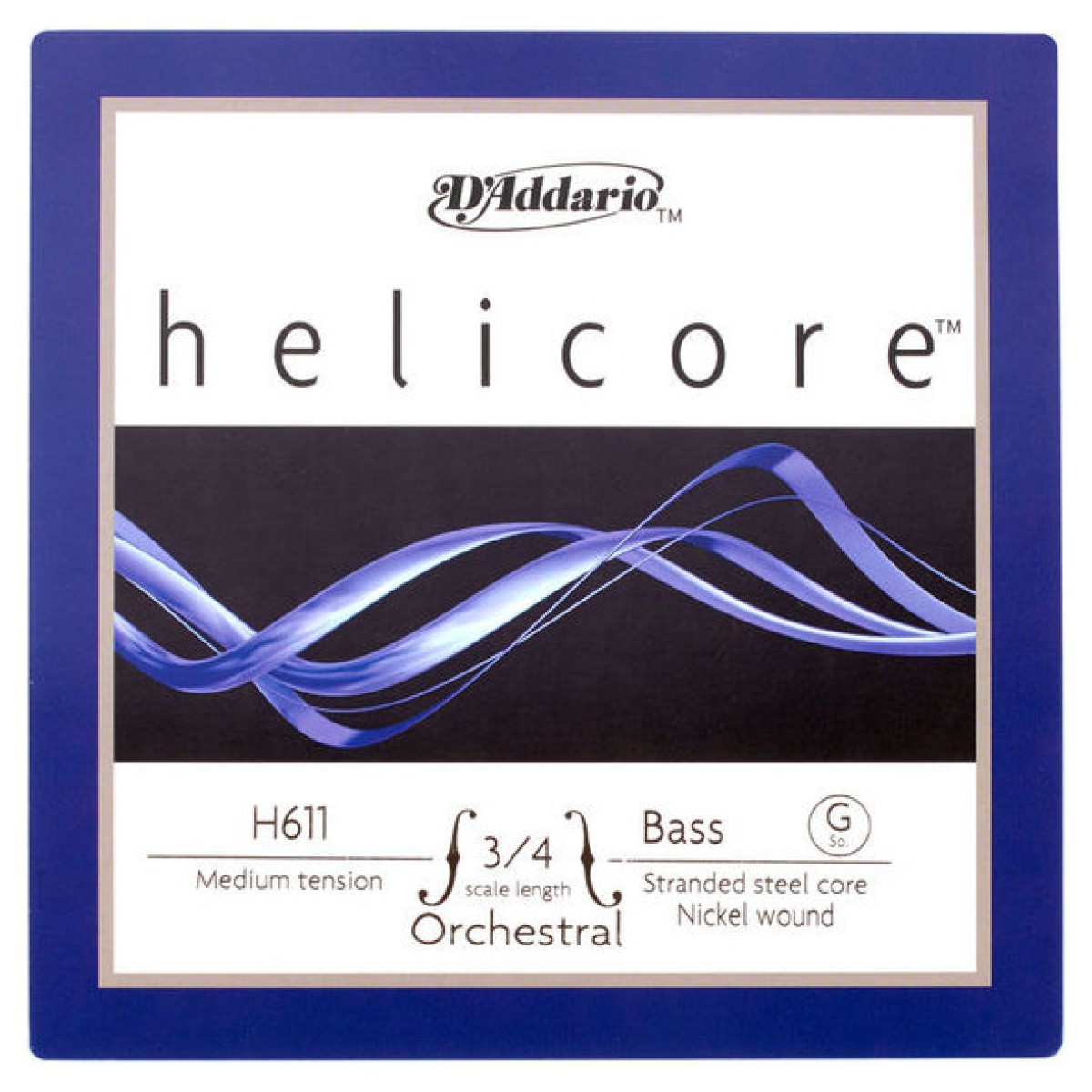 D'Addario H611 3/4M Helicore G Kontrabas Teli (Sol) D'Addario H611 3/4M Helicore G Kontrabas Teli (Sol)