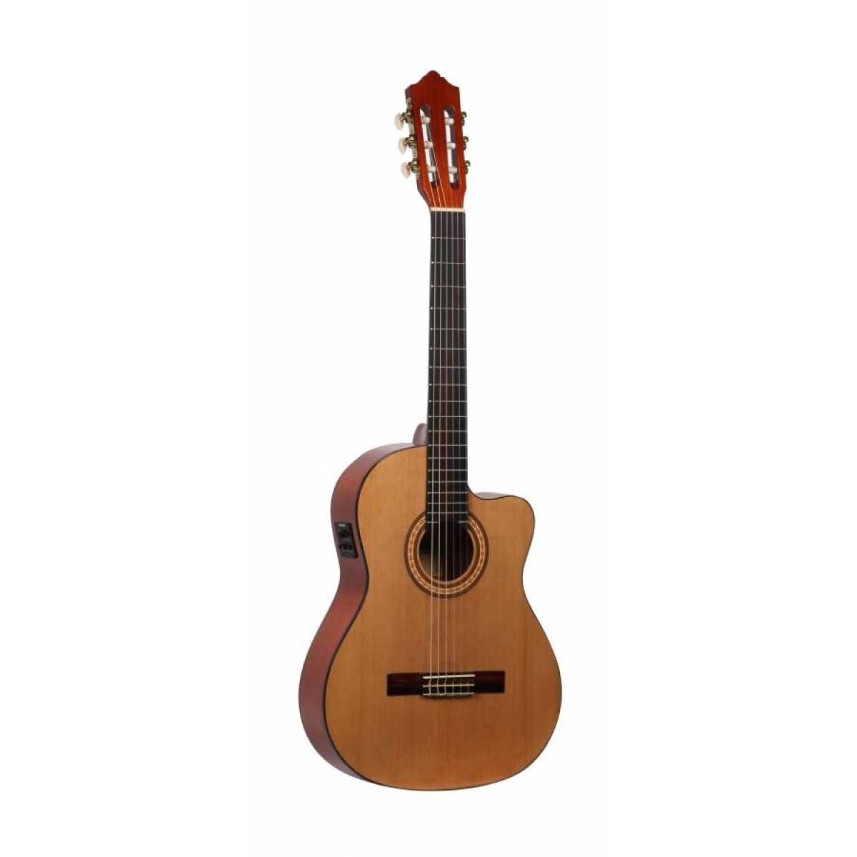 Ashton CGFLCEQ Flamenko Elektro Klasik Gitar (Natural)