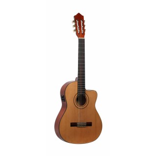 Ashton CGFLCEQ Flamenko Elektro Klasik Gitar (Natural)