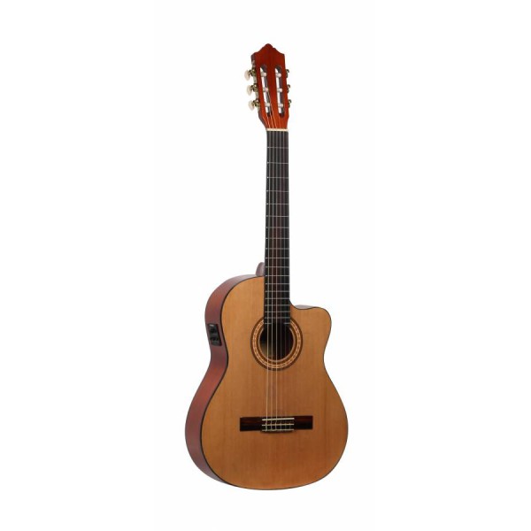 Ashton CGFLCEQ Flamenko Elektro Klasik Gitar (Natural)