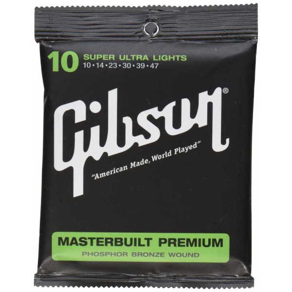 Gibson SAG-MB10 Masterbuilt Premium Phosphor Bronze Akustik Gitar Teli (10-47)