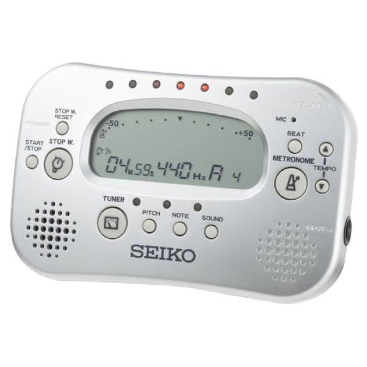 Seiko STH100 Metronom ve Tuner (Silver)